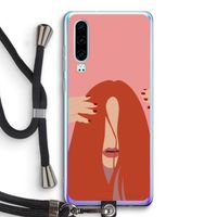 Woke up like this: Huawei P30 Transparant Hoesje met koord