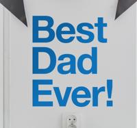 Muursticker Best Dad Ever!