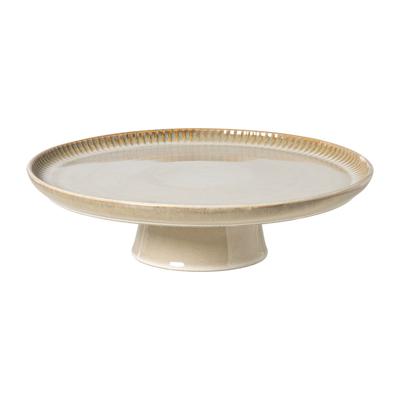 Taartplateau Toscane - beige - ø30x8 cm
