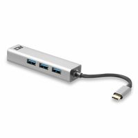 ACT Connectivity 3-Poorts USB-C 3.2 (USB 3.0) Hub met Gigabit ethernet poort usb-hub - thumbnail