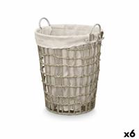 Mand Kipit HX30550 Grijs Polyester Stof Polypropyleen Ijzer Plastic 50 % katoen 46 x 59 x 43 cm (6 Stuks)