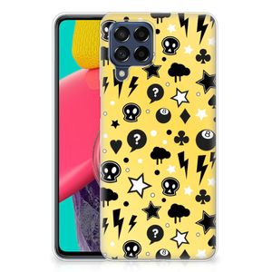 Silicone Back Case Samsung Galaxy M53 Punk Geel