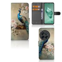 Telefoonhoesje | Met pasjeshouder | voor OnePlus 12 Vintage Pauwen