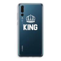 King zwart: Huawei P20 Pro Transparant Hoesje
