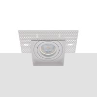 Philips LED trimless spot kantelbaar GU10 3.7Watt vierkant WIT dimbaar