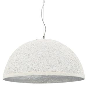 VidaXL Hanglamp e27 ø50 cm wit en zilver