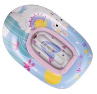 Jilong opblaasboot Alpaca junior 90 x 55 cm lichtblauw/roze - thumbnail