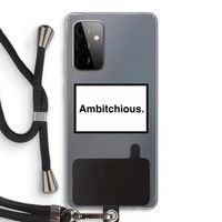 Ambitchious: Samsung Galaxy A72 5G Transparant Hoesje met koord