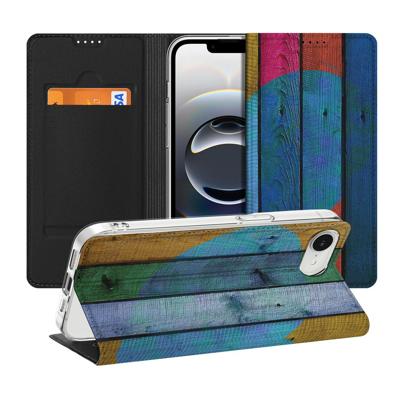 Apple iPhone 16e Book | Wallet Case | Wood Heart - Cadeau voor je Vriend