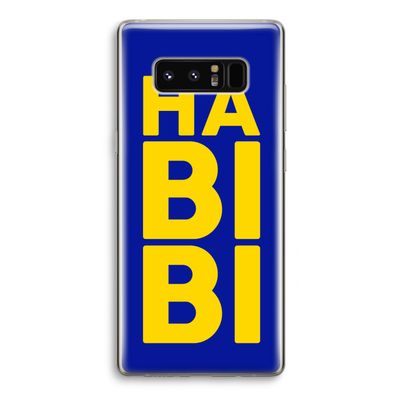 Habibi Blue: Samsung Galaxy Note 8 Transparant Hoesje