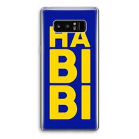 Habibi Blue: Samsung Galaxy Note 8 Transparant Hoesje