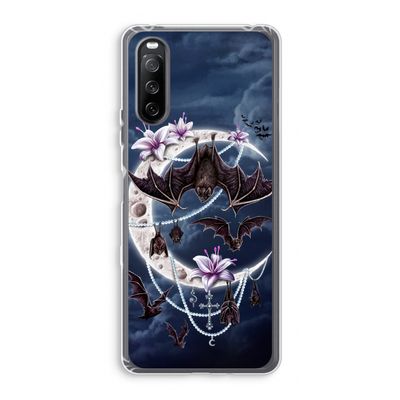 Vleermuizen Maan: Sony Xperia 10 III Transparant Hoesje