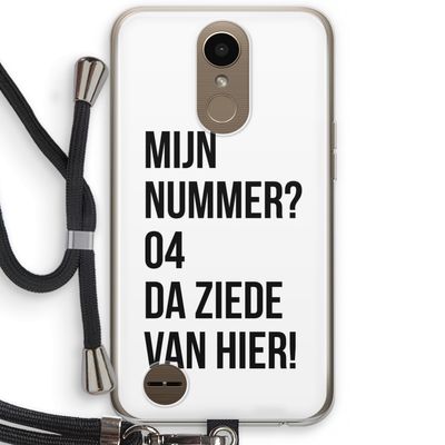 Da ziede van hier: LG K10 (2017) Transparant Hoesje met koord
