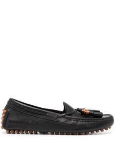 Gucci mocassins en cuir à glands - Noir