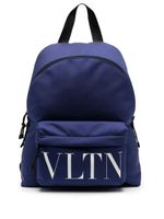 Valentino Garavani sac à dos à logo imprimé - Bleu