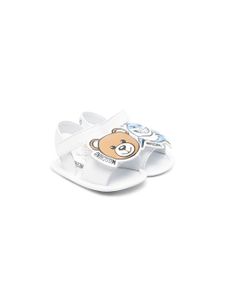 Moschino Kids sandales à attaches scratch - Blanc