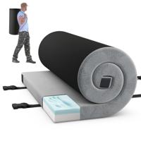 Opvouwbaar Kampeermatras Binnen-/Buitenslaapmatras Schuimrubberen Kussen met Hoge Dichtheid voor Kamperen Blauw / Grijs