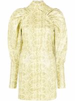 ROTATE BIRGER CHRISTENSEN robe Birger Christensen à effet peau de serpent - Jaune