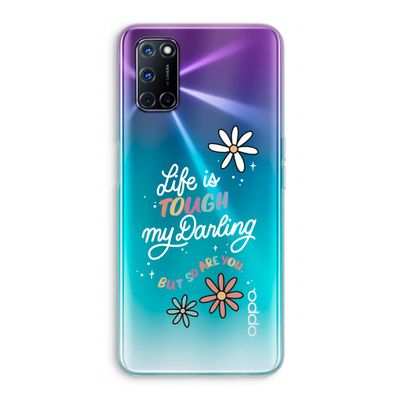 Tough Life: Oppo A52 Transparant Hoesje