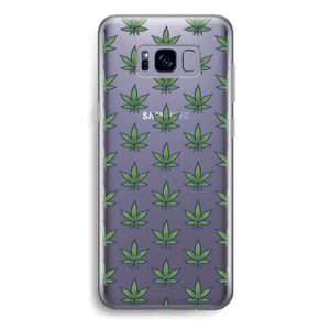 Weed: Samsung Galaxy S8 Plus Transparant Hoesje