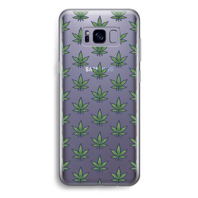 Weed: Samsung Galaxy S8 Plus Transparant Hoesje
