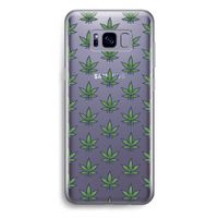 Weed: Samsung Galaxy S8 Plus Transparant Hoesje