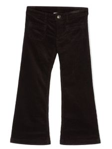 Bonpoint pantalon en velours côtelé à coupe ample - Marron