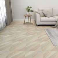 Vloerplanken zelfklevend 55 st 5,11 m PVC gestreept beige