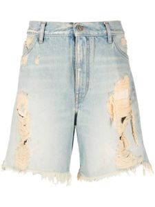 The Attico short Eugenia en jean - Bleu