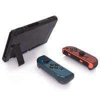 Hard PC Protection cover voor Nintendo switch NS Case afneembare Crystal plastic shell console controller accessoires (zwart)