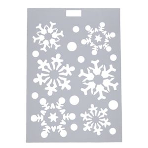 Peha kerst raamsjabloon raamversiering- sneeuwvlokken- 21 x 30 cm   -