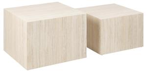 Salontafel Lima Set van 2 Beige MDF - Giga Living