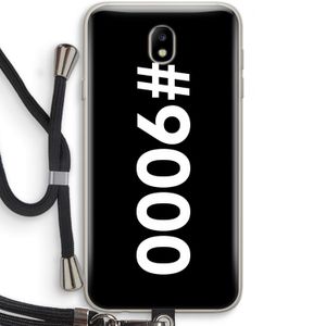 #9000: Samsung Galaxy J7 (2017) Transparant Hoesje met koord