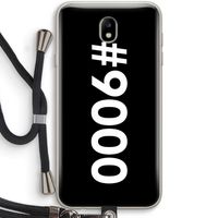 #9000: Samsung Galaxy J7 (2017) Transparant Hoesje met koord
