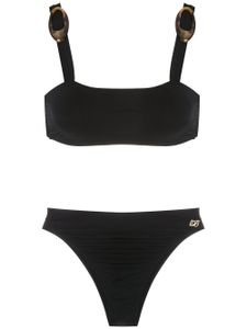 Brigitte bikini à détails de boucles - Noir