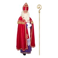 Sinterklaas kostuum - inclusief gouden staf 185 cm - thumbnail