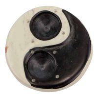 Zeepsteen Wierookbrander Rond Yin Yang - thumbnail