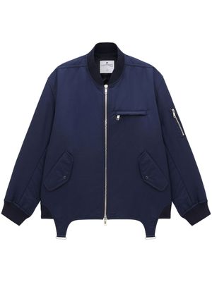 Courrèges veste bomber Harnais - Bleu