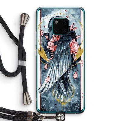 Golden Raven: Huawei Mate 20 Pro Transparant Hoesje met koord