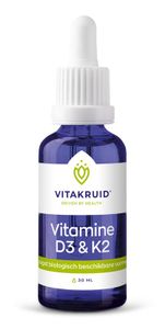 Vitakruid Vitamine D3 & K2 (MenaQ7®) met druppelpipet 30