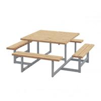 ThermoWood® Picknicktafel Vierkant Blokhus