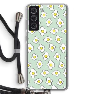 Spiegeleitjes: Samsung Galaxy S21 FE Transparant Hoesje met koord
