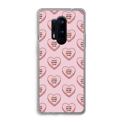 Chicks before dicks: OnePlus 8 Pro Transparant Hoesje