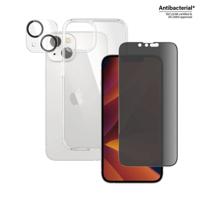 PanzerGlass Bundle Clear Glass+Case B0401+2783 Screenprotector (glas) Apple iPhone 14 1 stuk(s) Anti-vingerafdruk, Antibacterieel, Meekijkbescherming