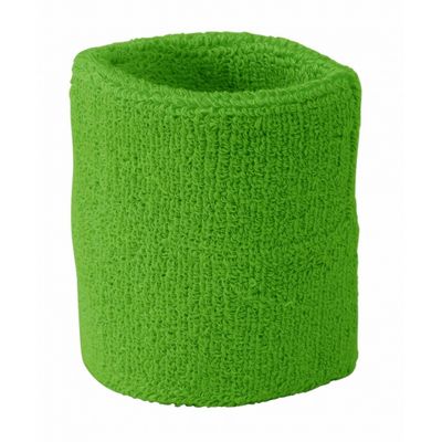 Lime groen zweetbandje voor pols