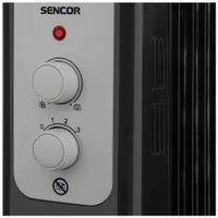 Sencor SOH 3309BK electrische verwarming Olie elektrisch verwarmingstoestel Binnen Zwart 2000 W - thumbnail