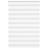 VidaXL Zebra blind 110x100 cm stofbreedte 105,9 cm polyester wit