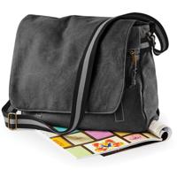 Quadra Schoudertas - zwart - 14 liter - 40x30x12 cm - documententas