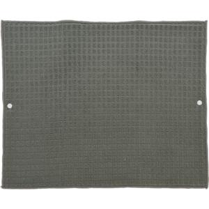 Afwas afdruipmat keuken - absorberend- microvezel - grijs - 40 x 48 cm