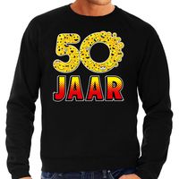 Funny emoticon sweater 50 Jaar zwart heren Funny emoticon sweater 50 Jaar zwart heren